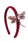 Capri Headband - Butterfly Red